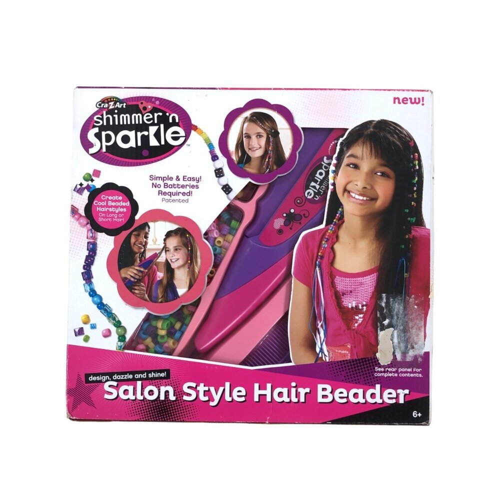 Y2K Cra-Z-Art Shimmer N Sparkle Salon Style Hair Beader With Accessories - NRFB